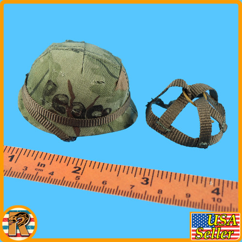 Vietnam Era Female - Camo Helmet - 1/6 Scale Part - DOECHI